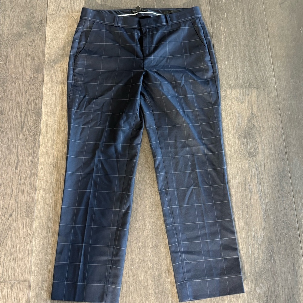 Banana Republic Avery Women’s Dark Blue Plaid ankle length Pants